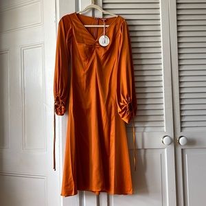 Staud Satin Sofia Dress